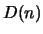 $D(n)$