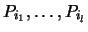 $P_{i_1},\ldots,P_{i_l}$